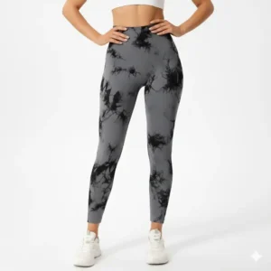 Leggings Tie-Dye Gris/Noir