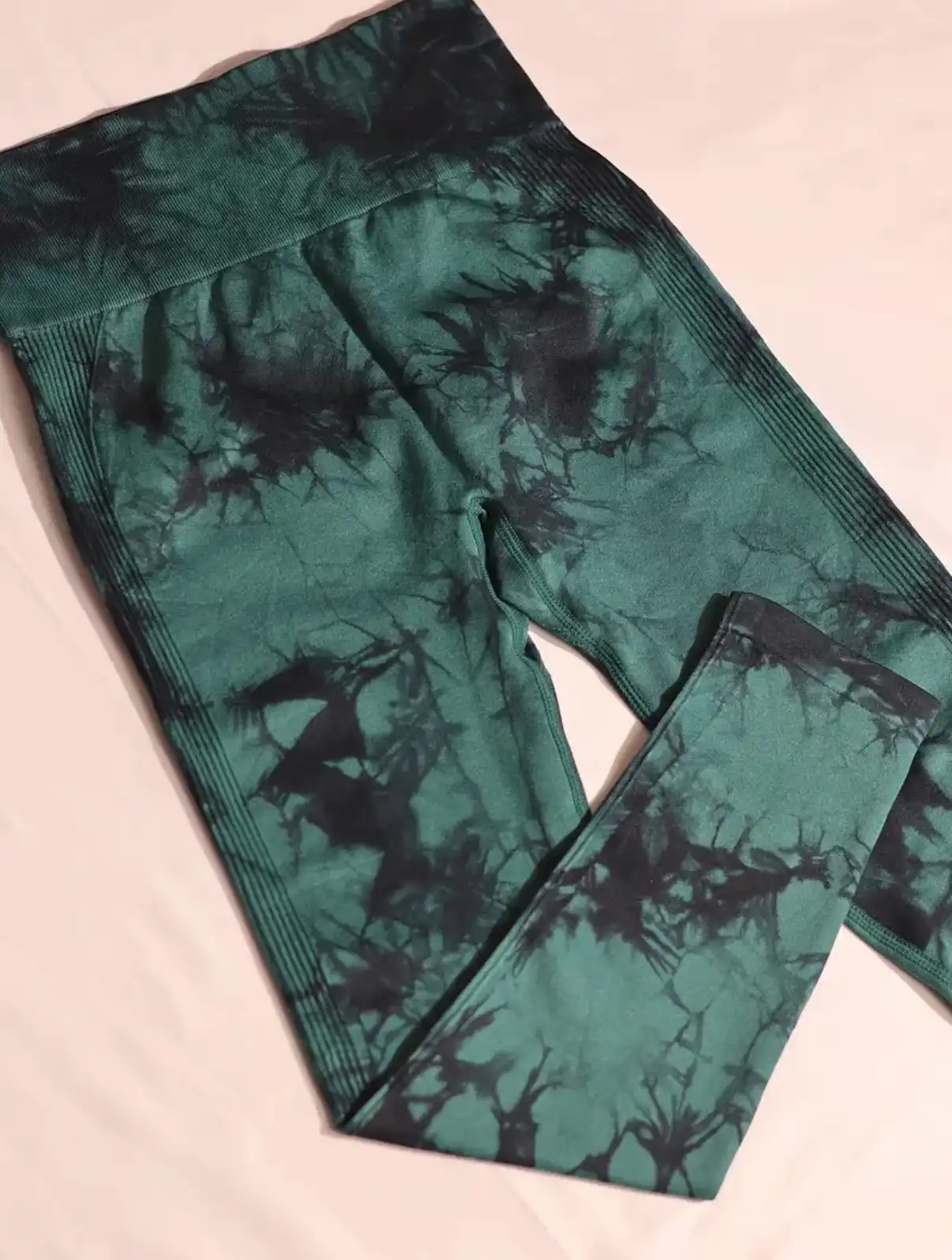 Leggings Tie-Dye Turquoise Noir 03