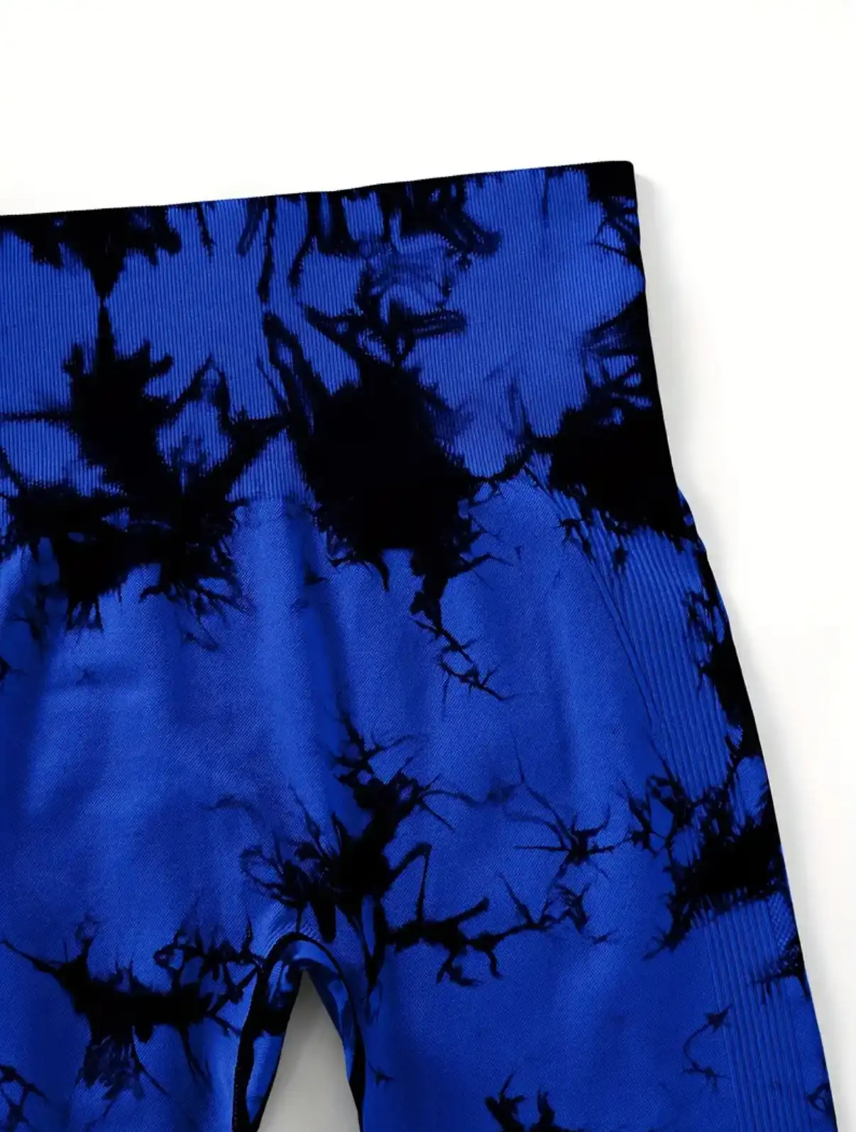 Leggings Tie-Dye bleu Noir 06
